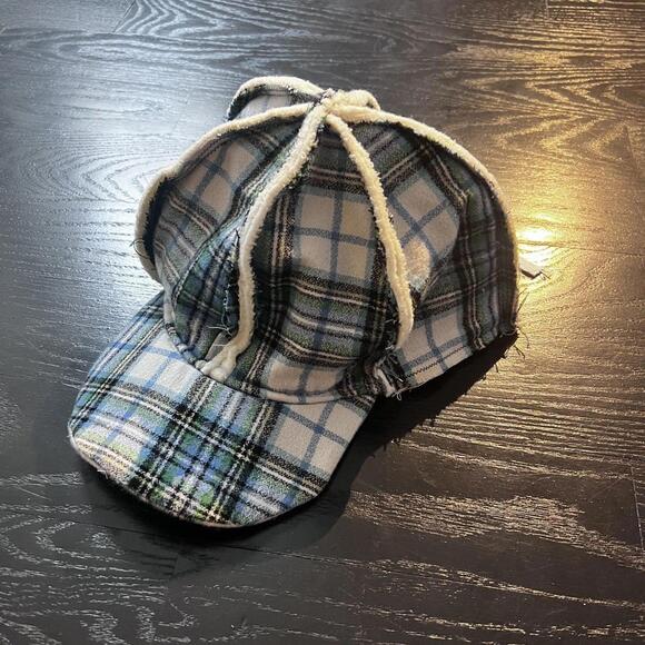 1 of 1 Aged Threads Blue Plain Adjustable Flannel Fleece Hat